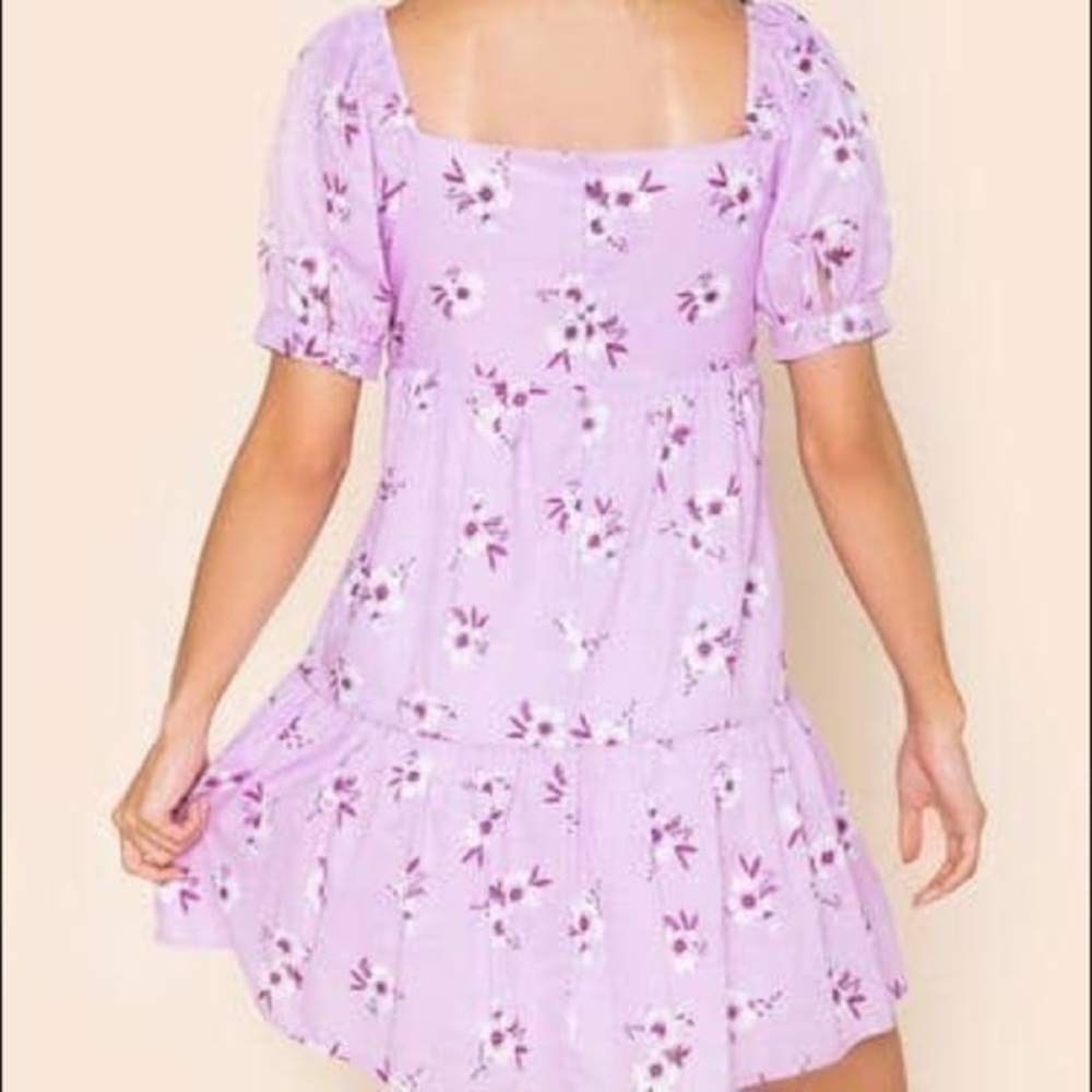 Francesca’s Dora Floral Babydoll Mini Dress 135